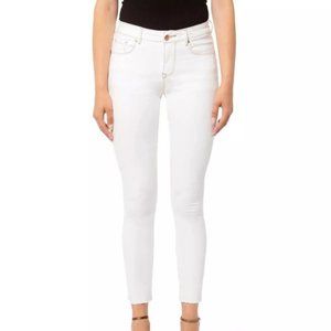 Hudson Jeans Blair High Rise Ankle Skinny Jeans White 25 NWT